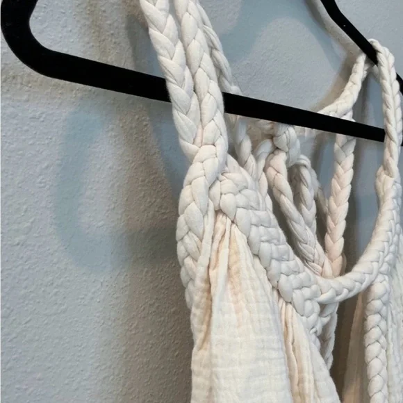 Aya Sacred Wear Off-White Simple Organic Cotton Boho Wedding Maxi Dress XS-L - Picture 8 of 13